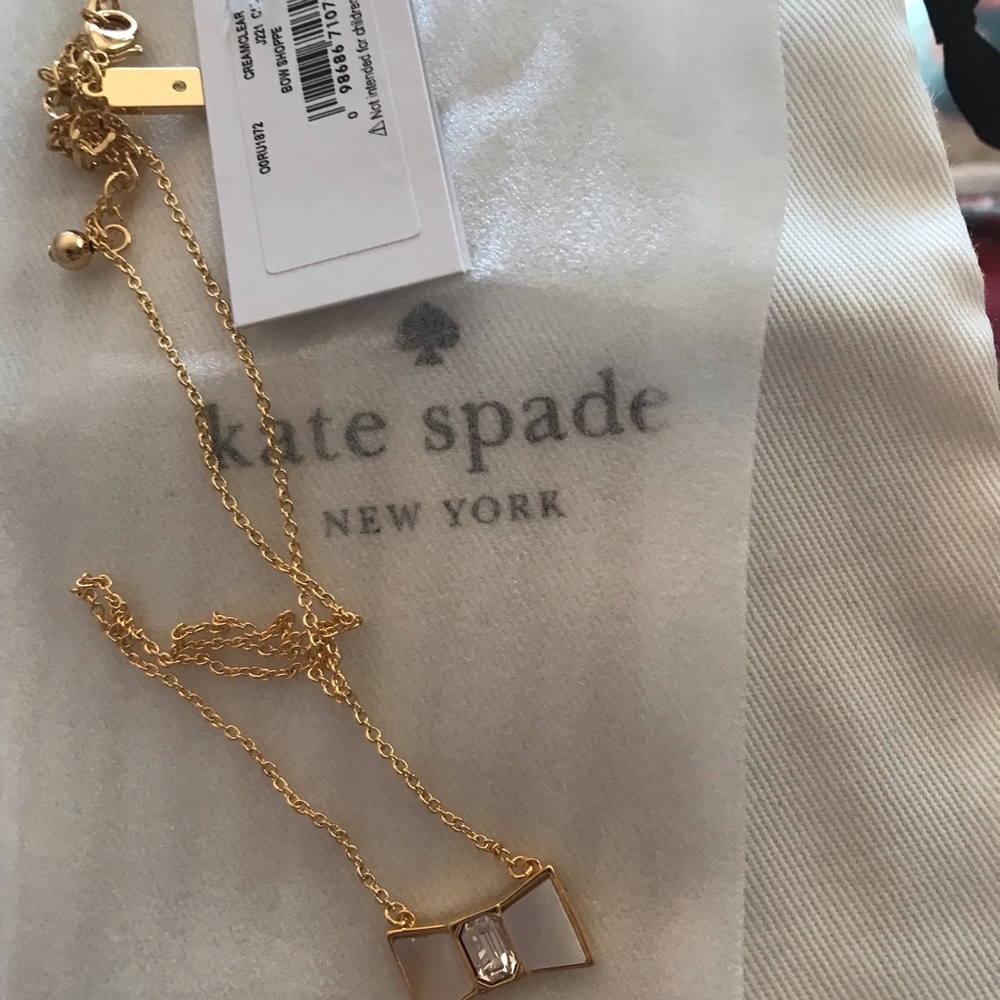 NWT Kate spade bow necklace